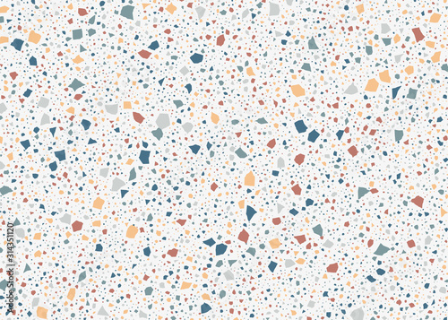 Terrazzo texture. Polished concrete floor and wall pattern. Color surface marble and granite stone, material for decoration	