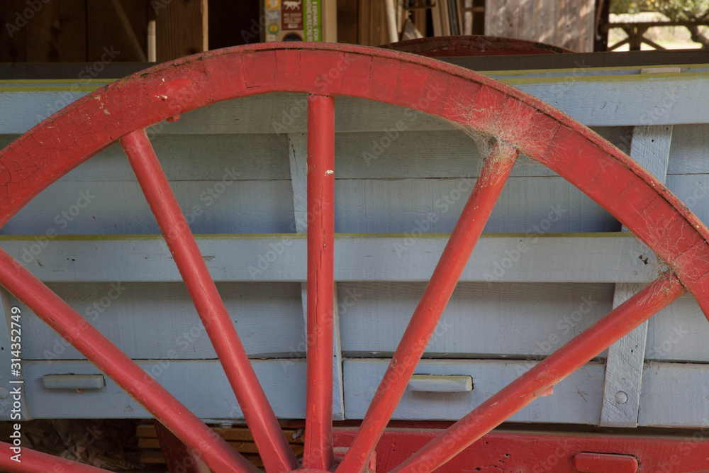 Old rusty farming equipment