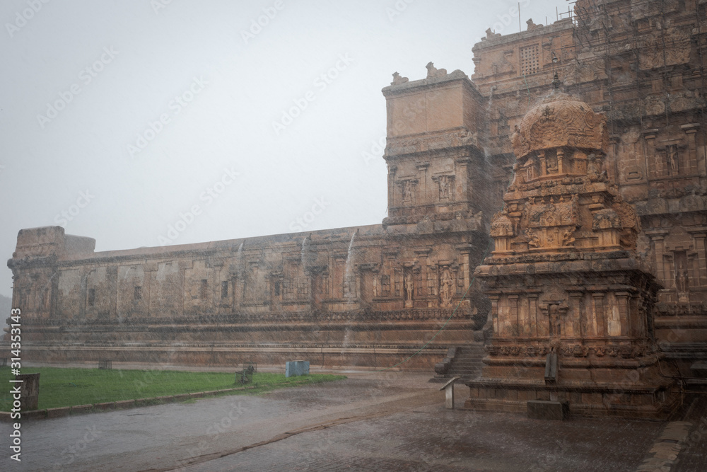 Brihadeeswara Temple in Tanjore, Tamil Nadu, South India