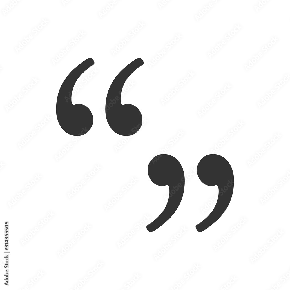 Set of quote mark, quotes icon vector sign design eps 10 Set of quote mark, quotes icon vector sign design eps 10
