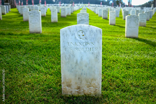 Grave of unknown US soldier, San Francisco, California, USA