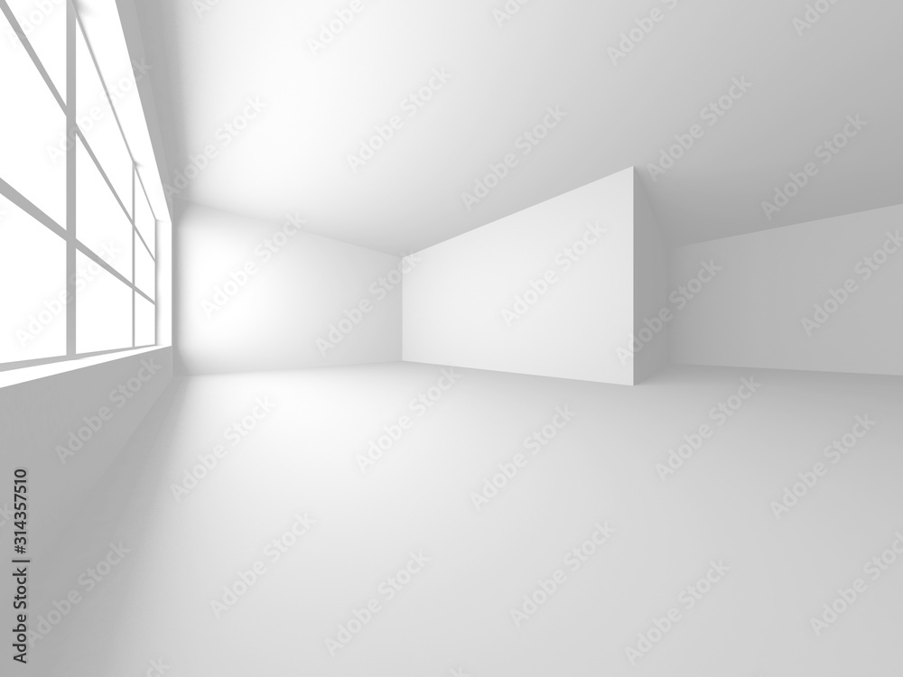 Futuristic White Architecture Design Background Futuristic White Architecture Design Background