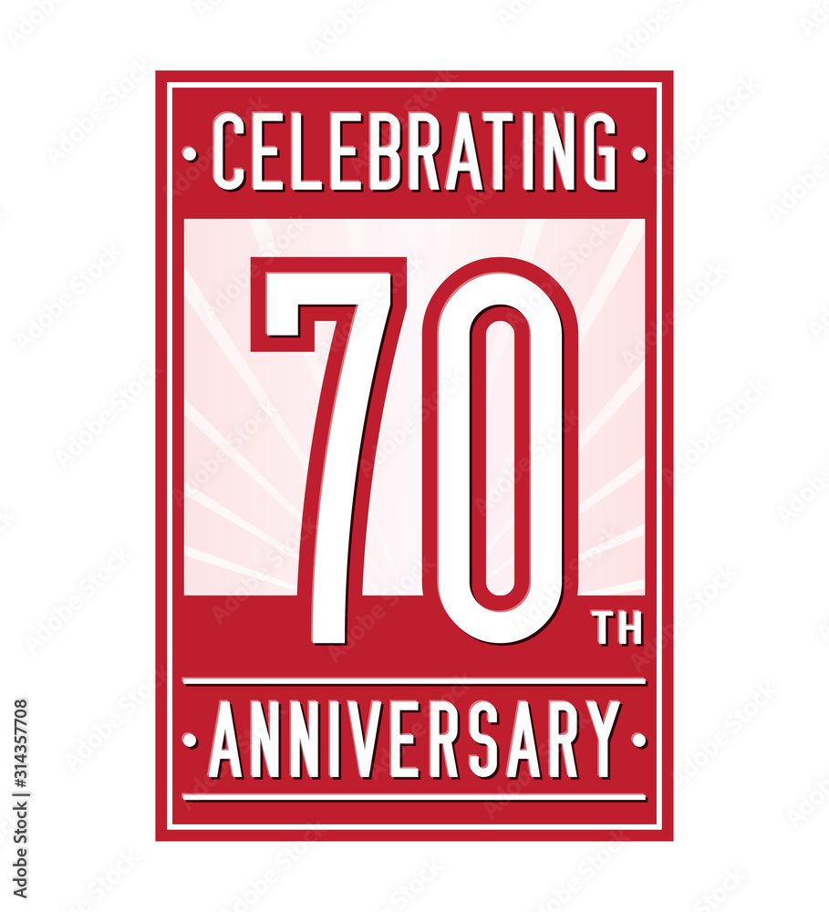 70 years logo design template. Anniversary vector and illustration. 70 years logo design template. Anniversary vector and illustration.