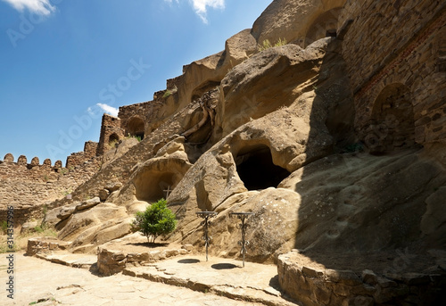 Cave Monastery David Garedji, ancient rock church complex in Kakheti ,Georgia, Europe