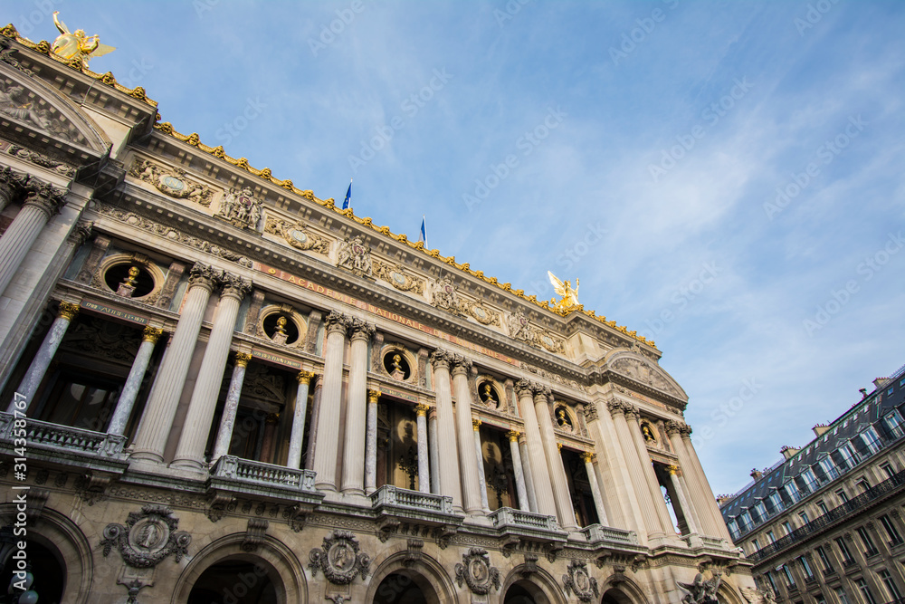 The Palais Garnier or Opéra Garnier at the Place de l'Opéra in Paris