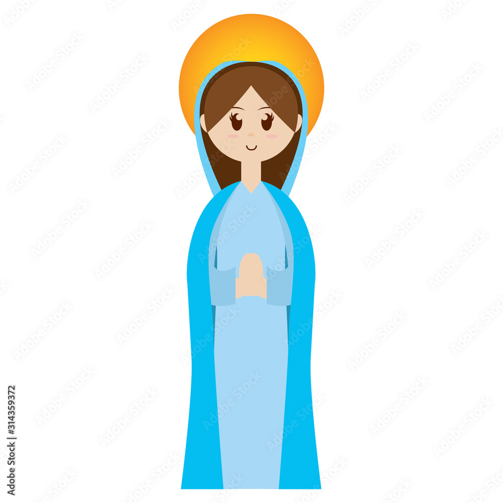 Virgin Mary. Manger character Virgin Mary. Manger character