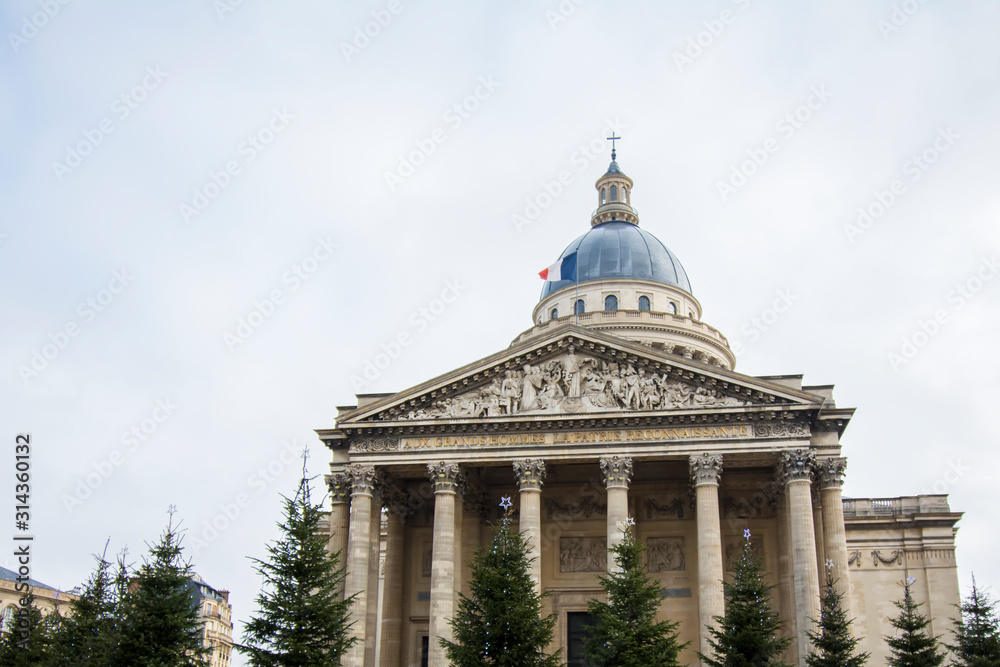 Pantheon of Paris, neoclassical monument located in the V district of Paris.