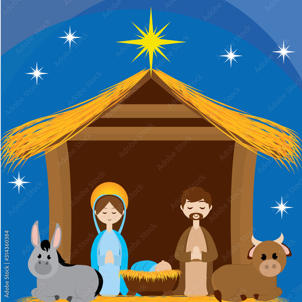 Naklejka premium Beatiful manger image