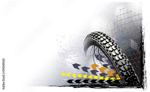 Motosport wheel background