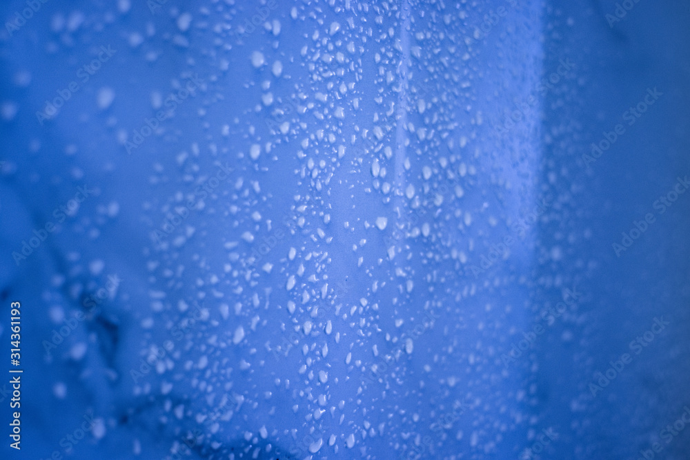 abstract blue background with water drops