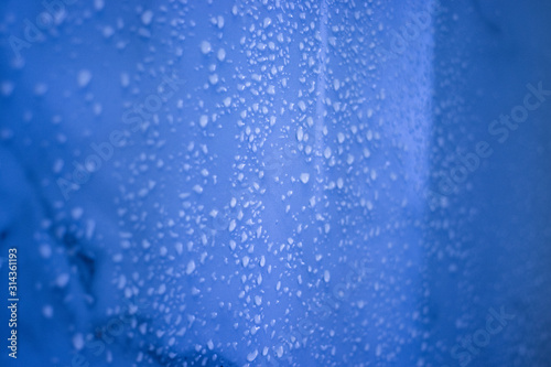 abstract blue background with water drops © EDBS