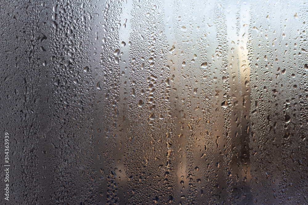 water drops on the window water drops on the window