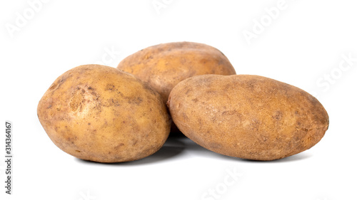 Potatoes isolated on white background. Vegetable. Food.