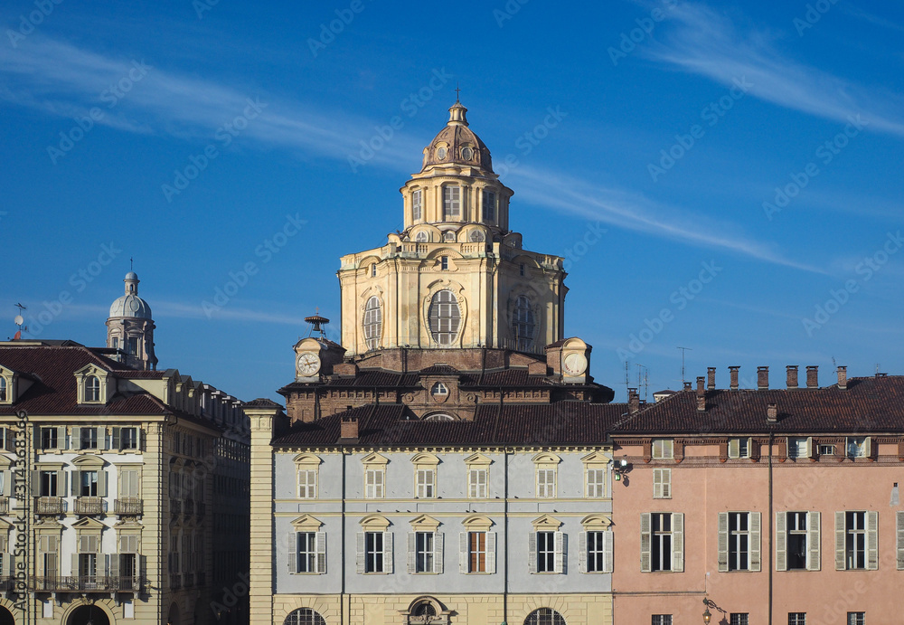 San Lorenzo church dome in Turin