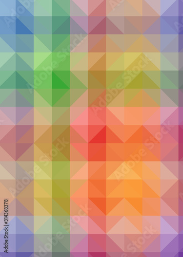 Abstract Trianglify gradient Generative Art background illustration