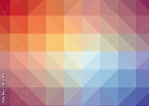 Abstract Trianglify gradient Generative Art background illustration