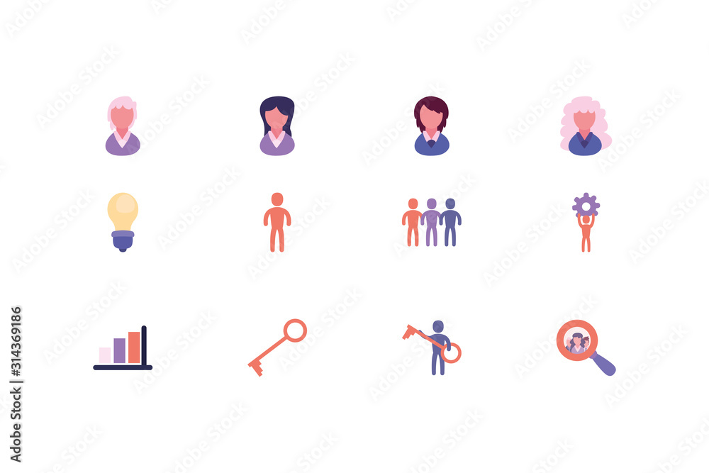 Isolated business icon set vector design Isolated business icon set vector design