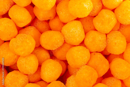 Foto Background of Cheese Covered Ball Snacks