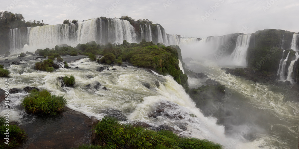 Obraz premium waterfall in the forest. waterfalls of iguaçu