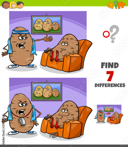 differences game with couch potato proverb