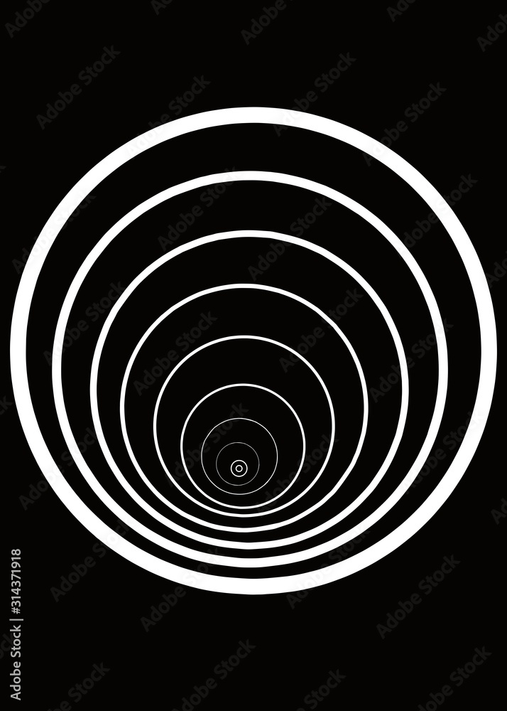 Obraz premium Round optical ilusion - Lilleaker