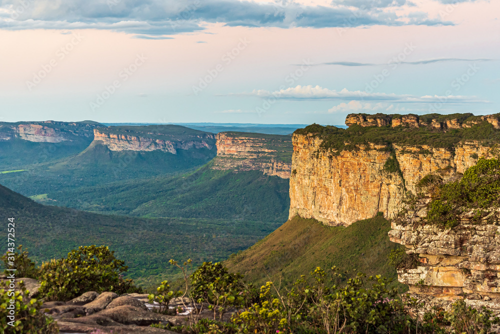 Mountain chain panorama in Brazil