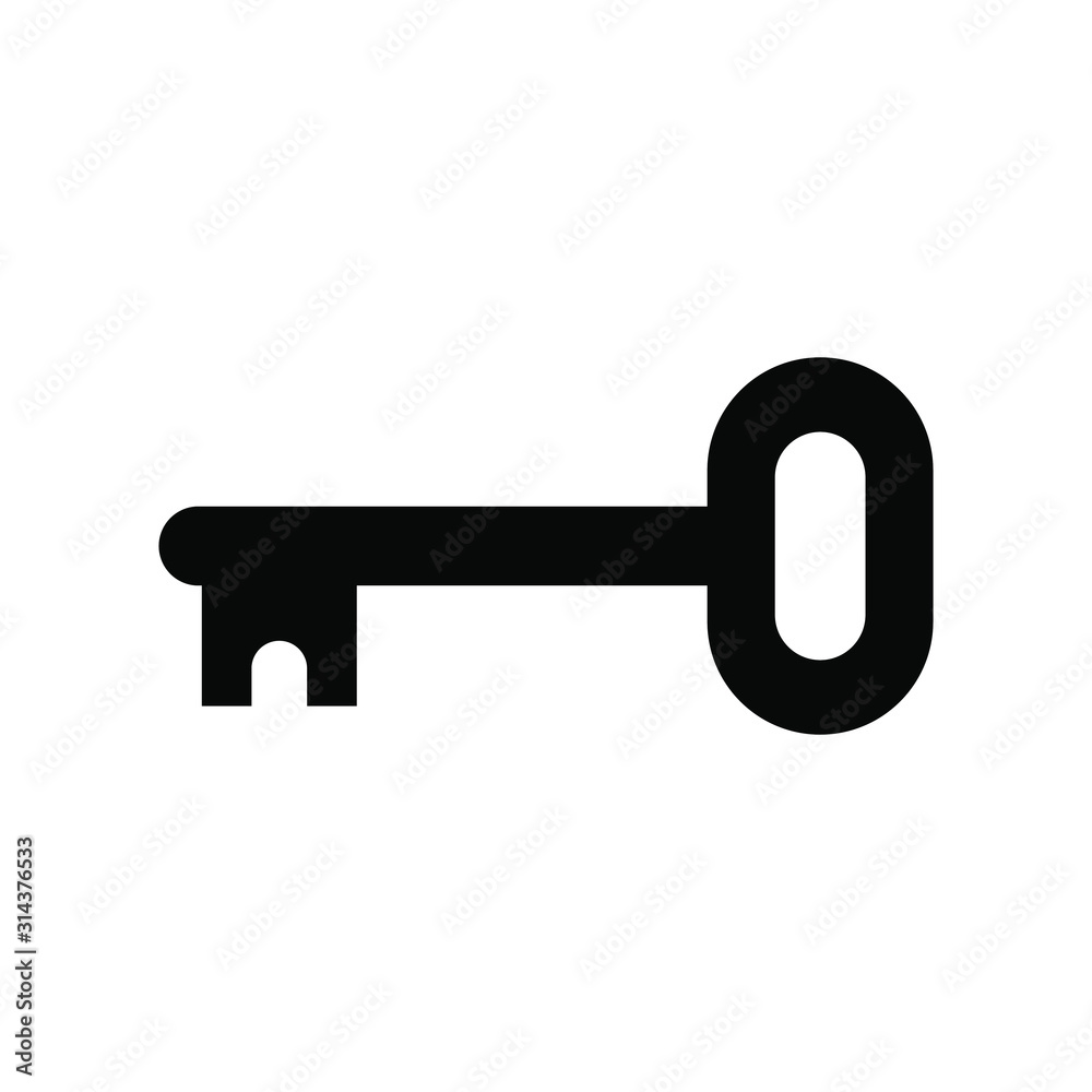 key icon vector isolated on white background key icon vector isolated on white background