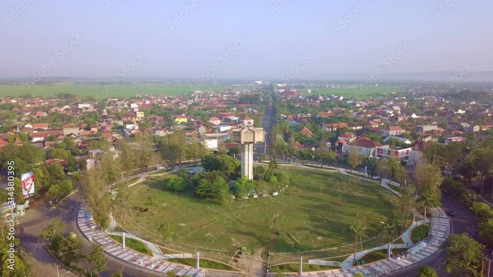 Aerial View of Purwodadi City, Jawa Tengah, Indonesia Aerial View of Purwodadi City, Jawa Tengah, Indonesia