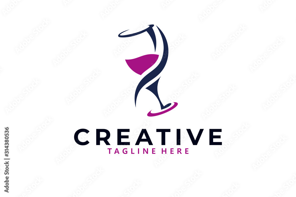 wine logo icon vector isolated