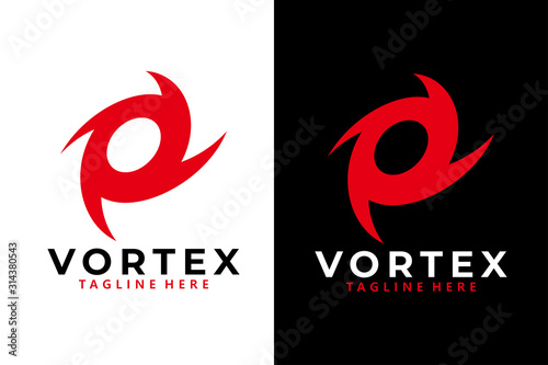 vortex logo icon vector isolated