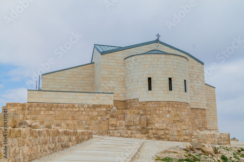 Moses Memorial church at the Mount Nebo mountain  Jordan