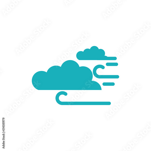 Isolated cloud and air vector design