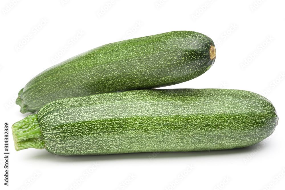 Zucchini (cucumber) isolated on white with clipping path. Zucchini (cucumber) isolated on white with clipping path.