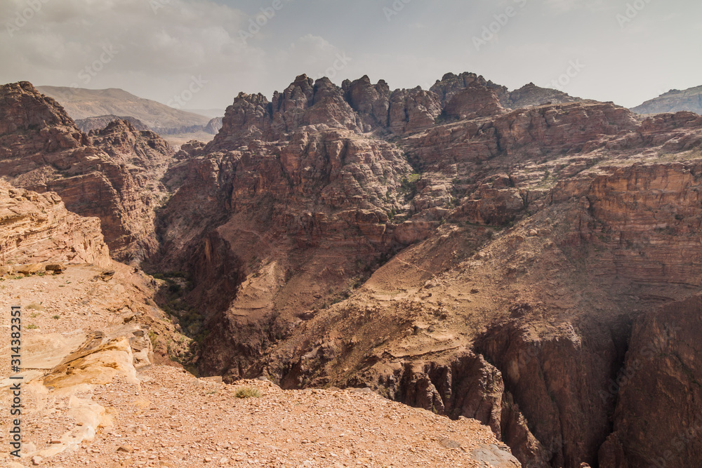 Landscape near the ancient city Petra, Jordan