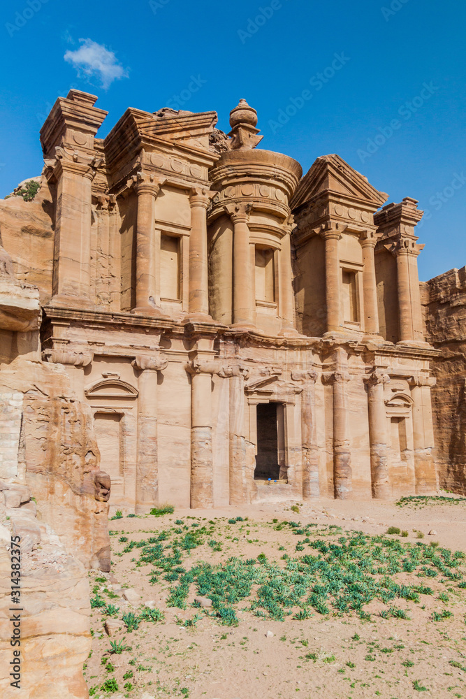 The Monastery (Al Deir) in the ancient city Petra, Jordan