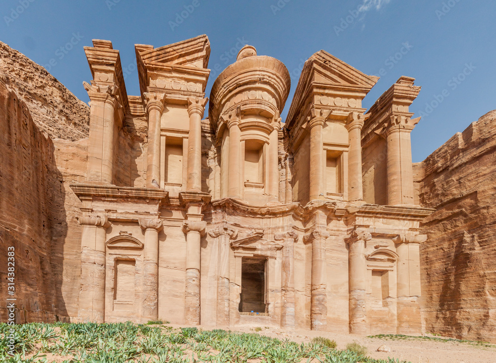 The Monastery (Al Deir) in the ancient city Petra, Jordan The Monastery (Al Deir) in the ancient city Petra, Jordan