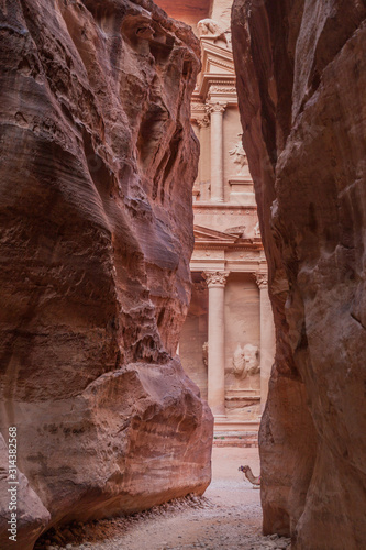 Al Khazneh temple (The Treasury) in the ancient city Petra, Jordan