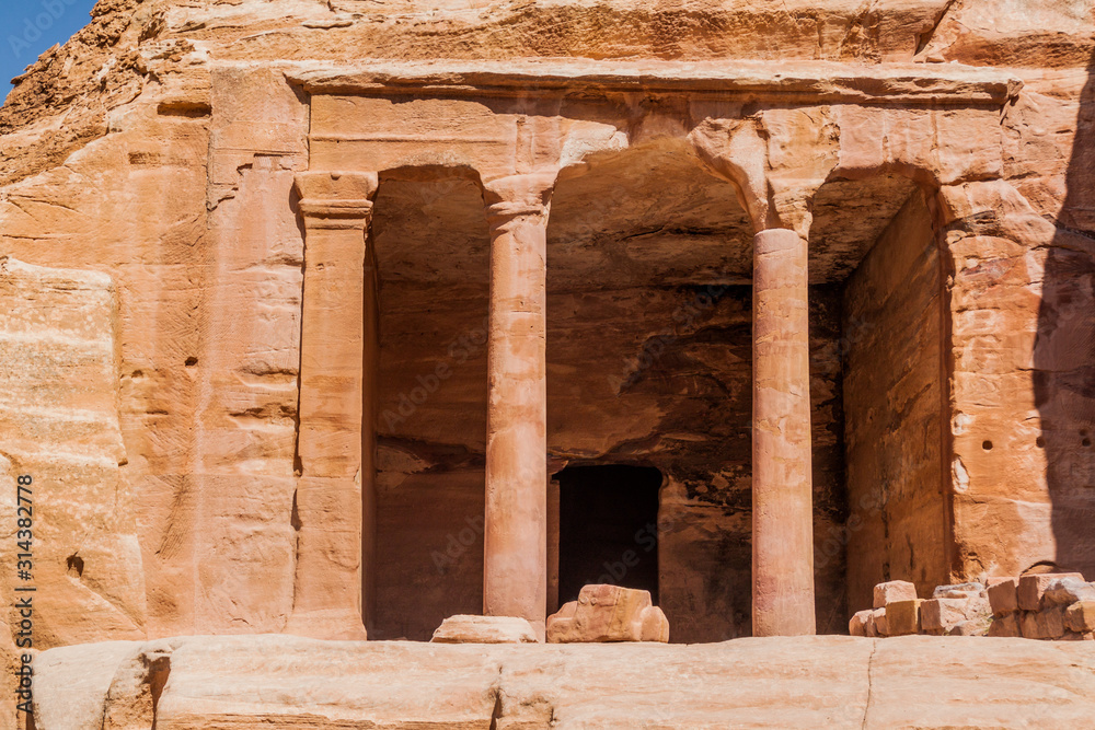 The Garden Temple in the ancient city Petra, Jordan