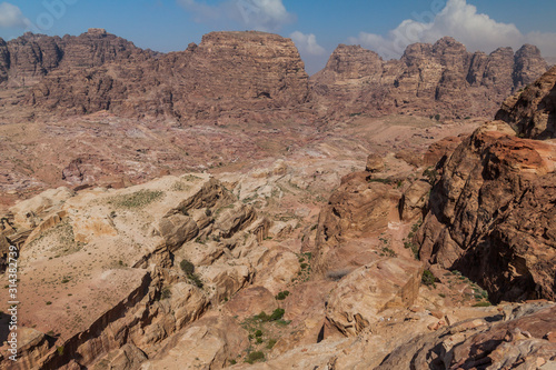 Landscape of the ancient city Petra, Jordan