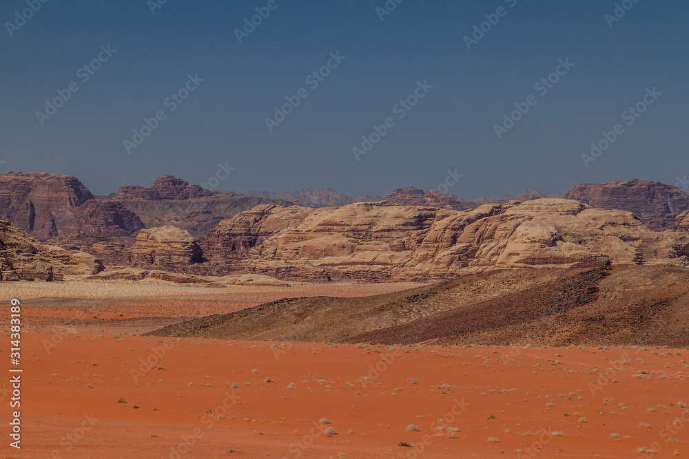 Obraz premium Landscape of Wadi Rum desert, Jordan