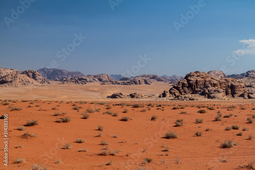 Landscape of Wadi Rum desert  Jordan
