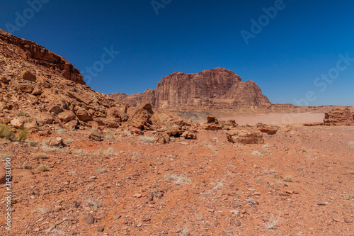 Landscape of Wadi Rum desert  Jordan