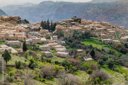 View of Dana village, Jordan