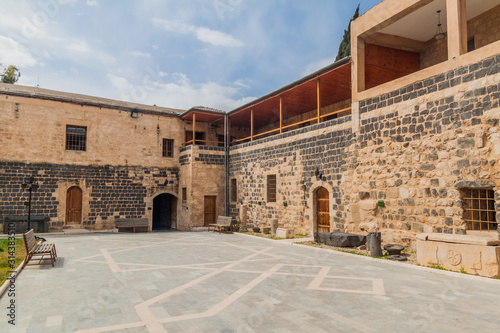 Courtyards of  Dar As Saraya museum in Irbid, Jordan photo