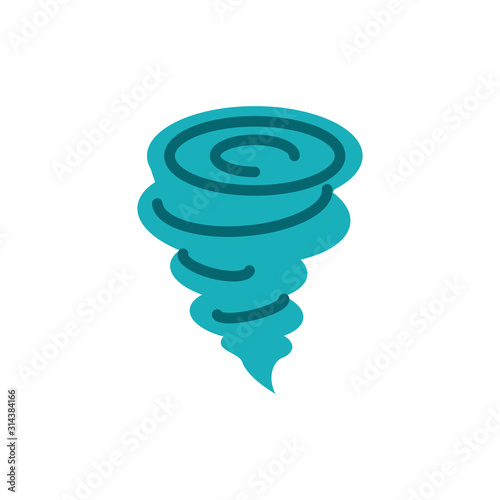 Isolated twister icon vector design