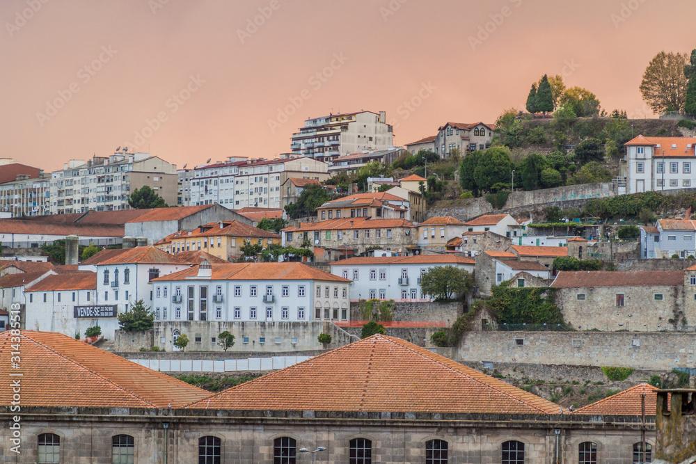 Skyline of Porto in Portugal