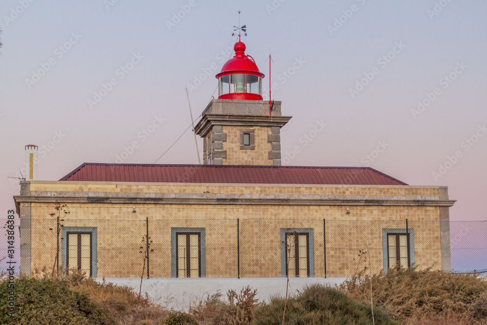 Lighthouse at Ponta da Piedade near Lagos, Portugal