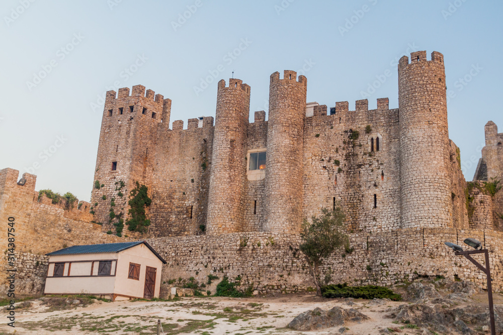 Medieval castle in Obidos village, Portugal