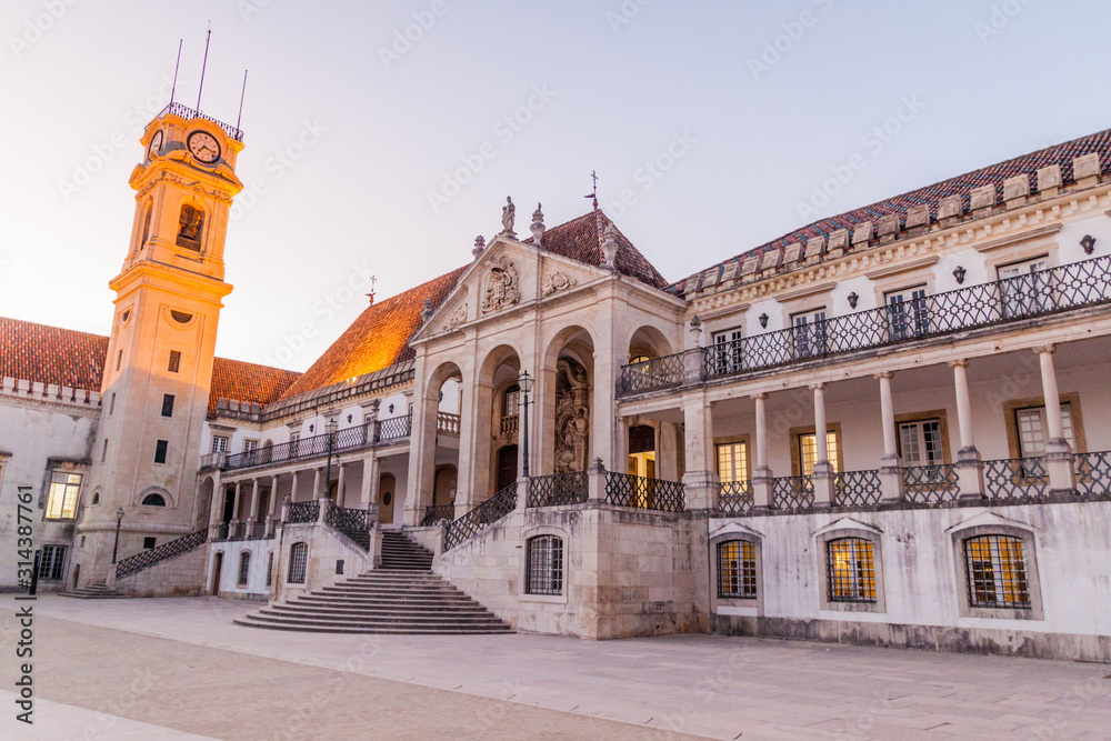 Buildings of the University of Coimbra, Portugal