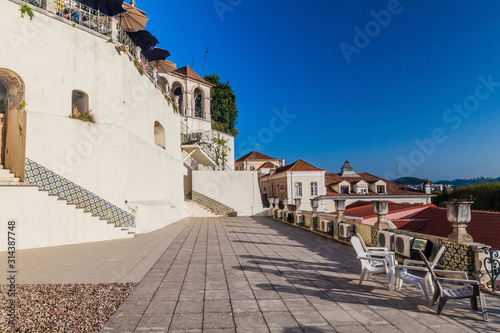View of a terrace in Coimbra, Portugal